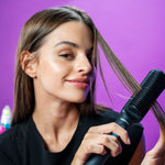 Cargue la imagen en el visor de la galería, Cepillo Alaciador Daewoo Glam‑Flow DW - PA Cepillo Alisador Térmico de Cerámica Anti Frizz, Temperatura Ajustable 80 °C – 220 °C - Selectsound.com.mx
