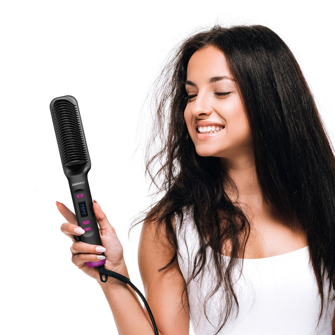 Cepillo Alaciador Peine Térmico Daewoo Glam Flow DW - PA 30w 230° - Selectsound.com.mx