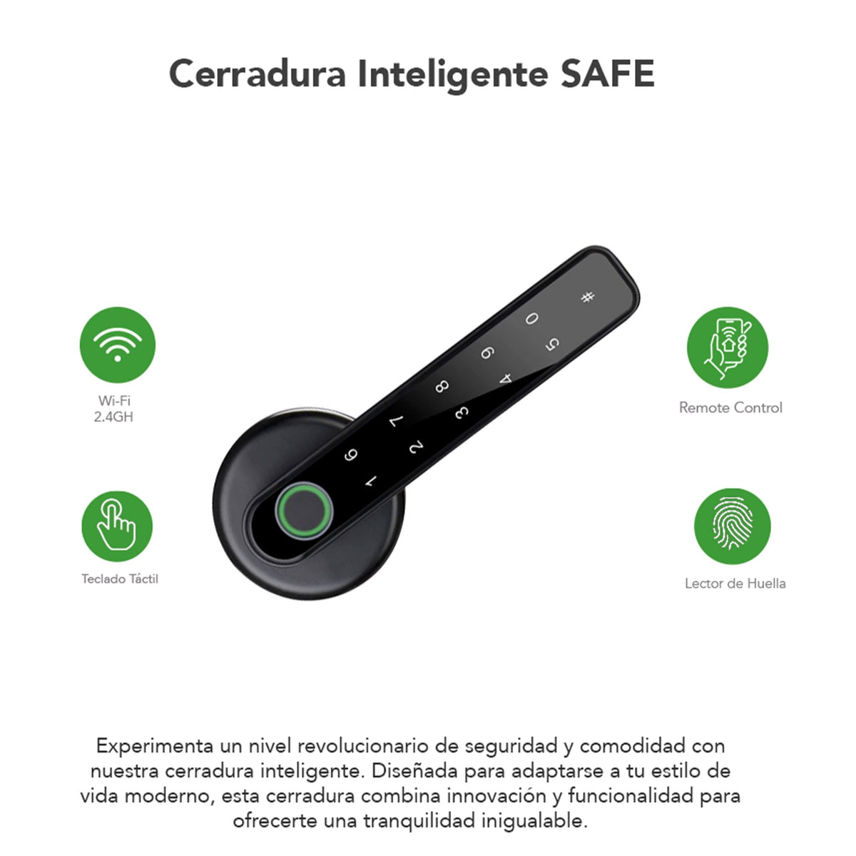 Cerradura Electrica Inteligente Wi - fi App Rocket House Rh - Safe - Selectsound.com.mx