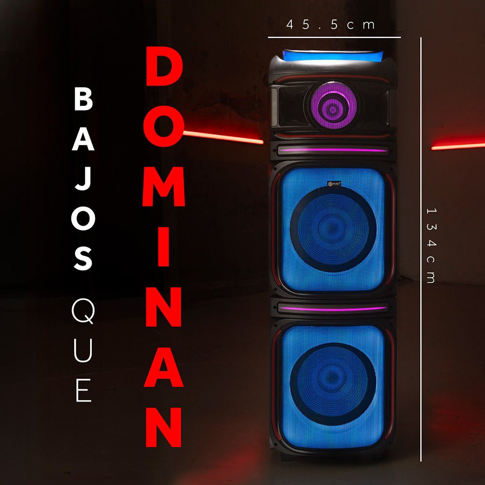 Combo Bafle Recargable Bluetooth BT2212 Megastorm y Proyector Portátil PROJ - SP Wifi Bluetooth Resolución HD - Selectsound.com.mx