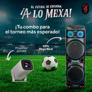 Combo Bafle Recargable Bluetooth DW2016 Daewoo DW MEGA BLAST y Proyector Portátil PROJ - SP Wifi Bluetooth Resolución HD KIT - MUN15 - Selectsound.com.mx