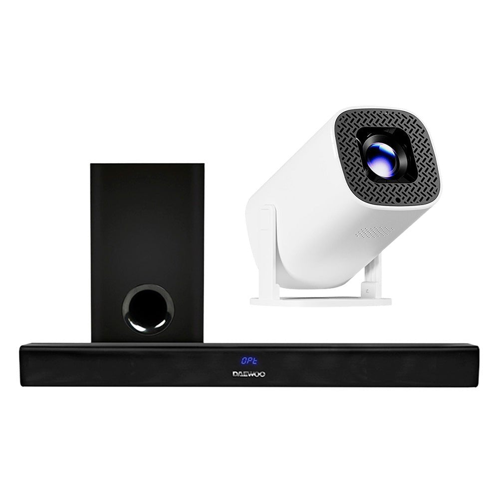Combo Barra de Sonido Bluetooth DW3280S Subwoofer y Proyector Portátil PROJ - SP - Selectsound.com.mx