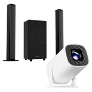 Combo Barra de Sonido Space BT3283 Bluetooth Subwoofer y Proyector Portátil PROJ - SP Wifi Resolución HD - Selectsound.com.mx