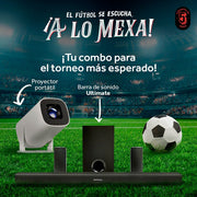 Combo Barra de Sonido Ultimate DW3283S y Proyector Portátil PROJ - SP Wifi Bluetooth Resolución HD - Selectsound.com.mx