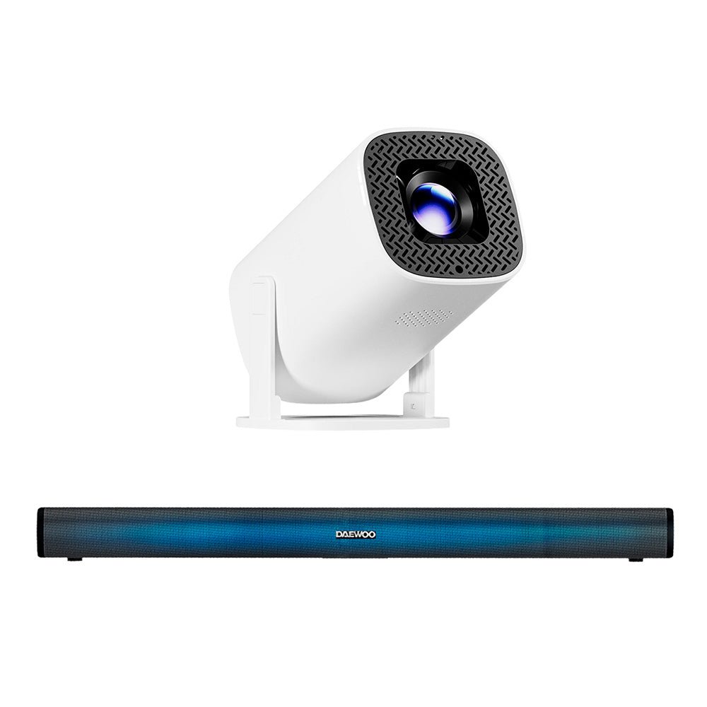 Combo Barra De Sonido Unlimited DW3291 Inalámbrica Bluetooth y Proyector Portátil PROJ - SP Wifi Bluetooth Resolución HD - Selectsound.com.mx