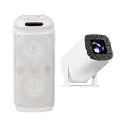 Combo Bocina Bafle Bluetooth Tower Block BT2029 y Proyector Portátil PROJ - SP Wifi Bluetooth Resolución HD - Selectsound.com.mx