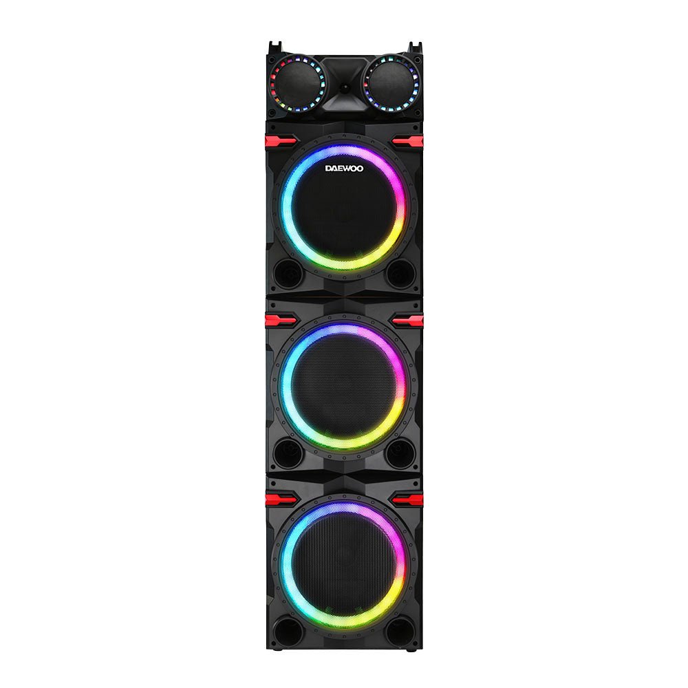 Combo Bocina Bafle Torre De Sonido Daewoo Bluetooth 3X10" High Power DW2020 Y Proyector Portátil PROJ - SP Wifi Bluetooth Resolución HD KIT - MUN12 - Selectsound.com.mx