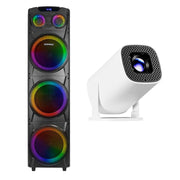 Combo Bocina Bafle Torre De Sonido Kingdom Daewoo DW2022 y Proyector Portátil PROJ - SP Wifi Bluetooth Resolución HD KIT - MUN13 - Selectsound.com.mx