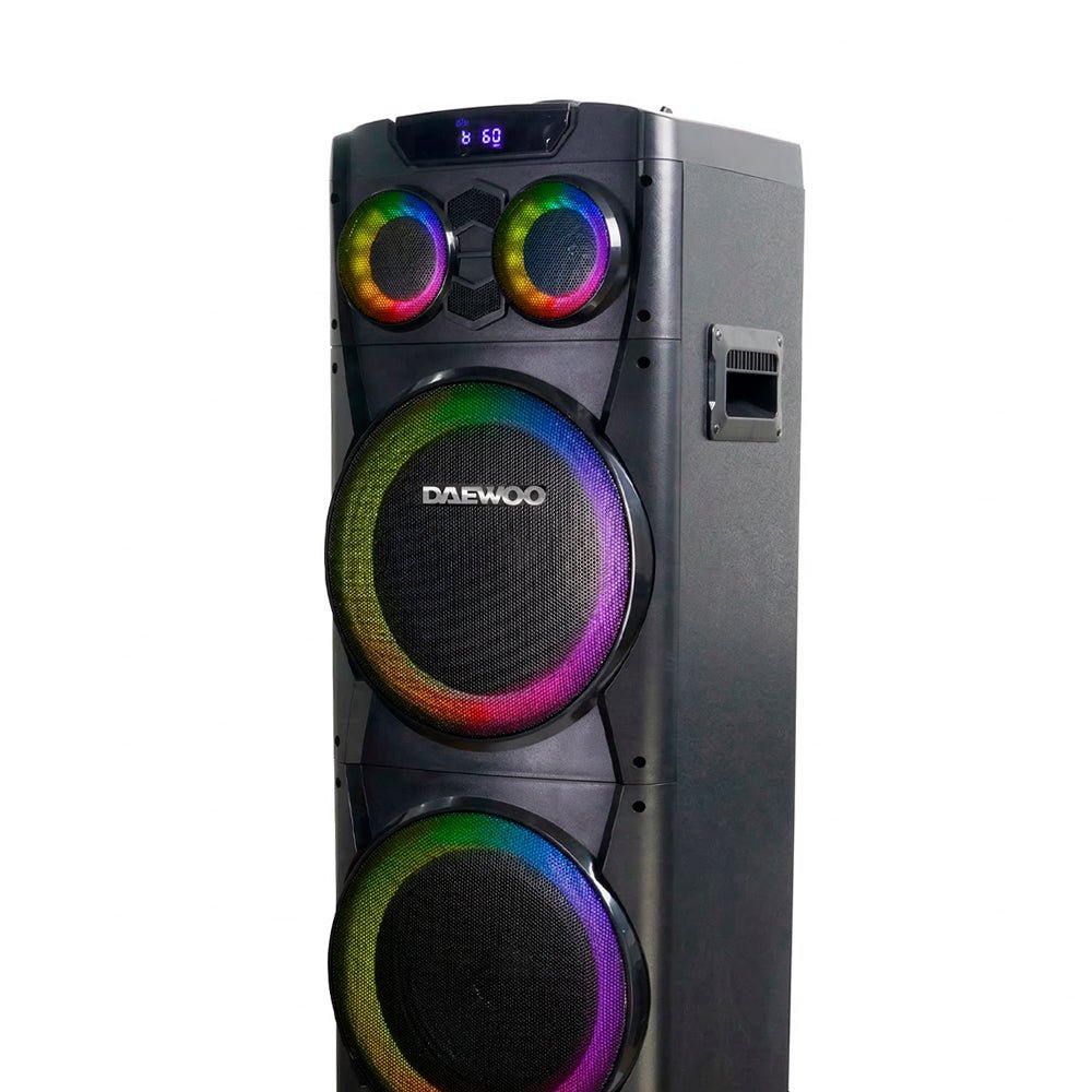 Combo Bocina Bafle Torre De Sonido Kingdom Daewoo DW2022 y Proyector Portátil PROJ - SP Wifi Bluetooth Resolución HD KIT - MUN13 - Selectsound.com.mx