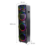 Cargue la imagen en el visor de la galería, Combo Bocina Bafle Torre De Sonido Kingdom Daewoo DW2022 y Proyector Portátil PROJ - SP Wifi Bluetooth Resolución HD KIT - MUN13 - Selectsound.com.mx