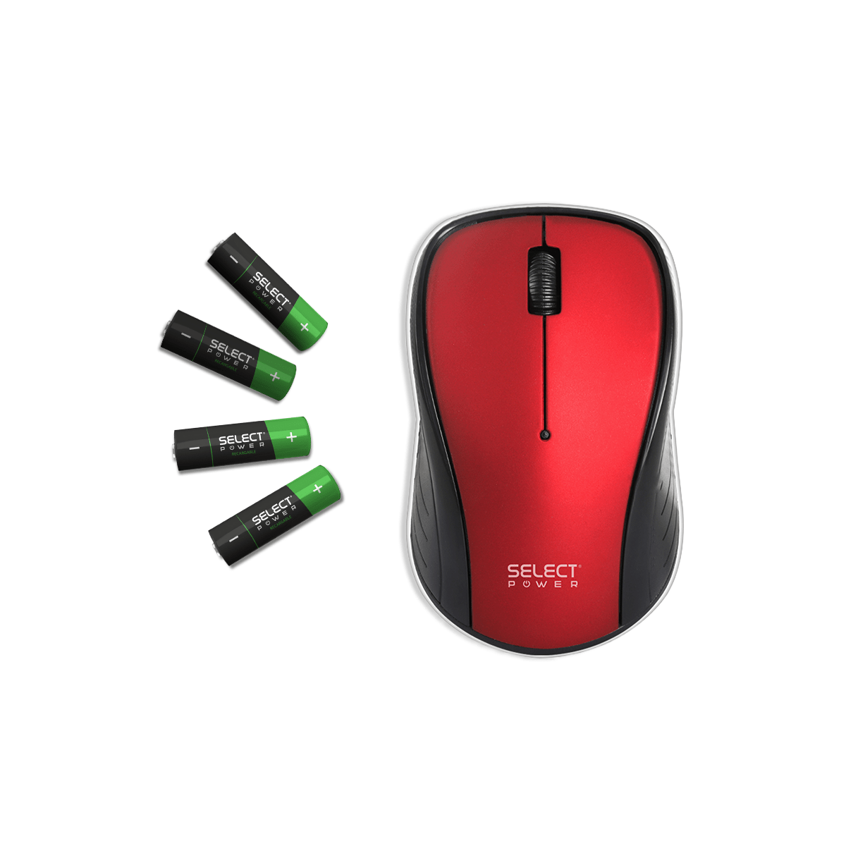 Combo Mouse Ratón Inalámbrico Usb 2.4 GHZ M01 - SPN Pilas Bateria Recargable 4 Pzs AAA - Selectsound.com.mx