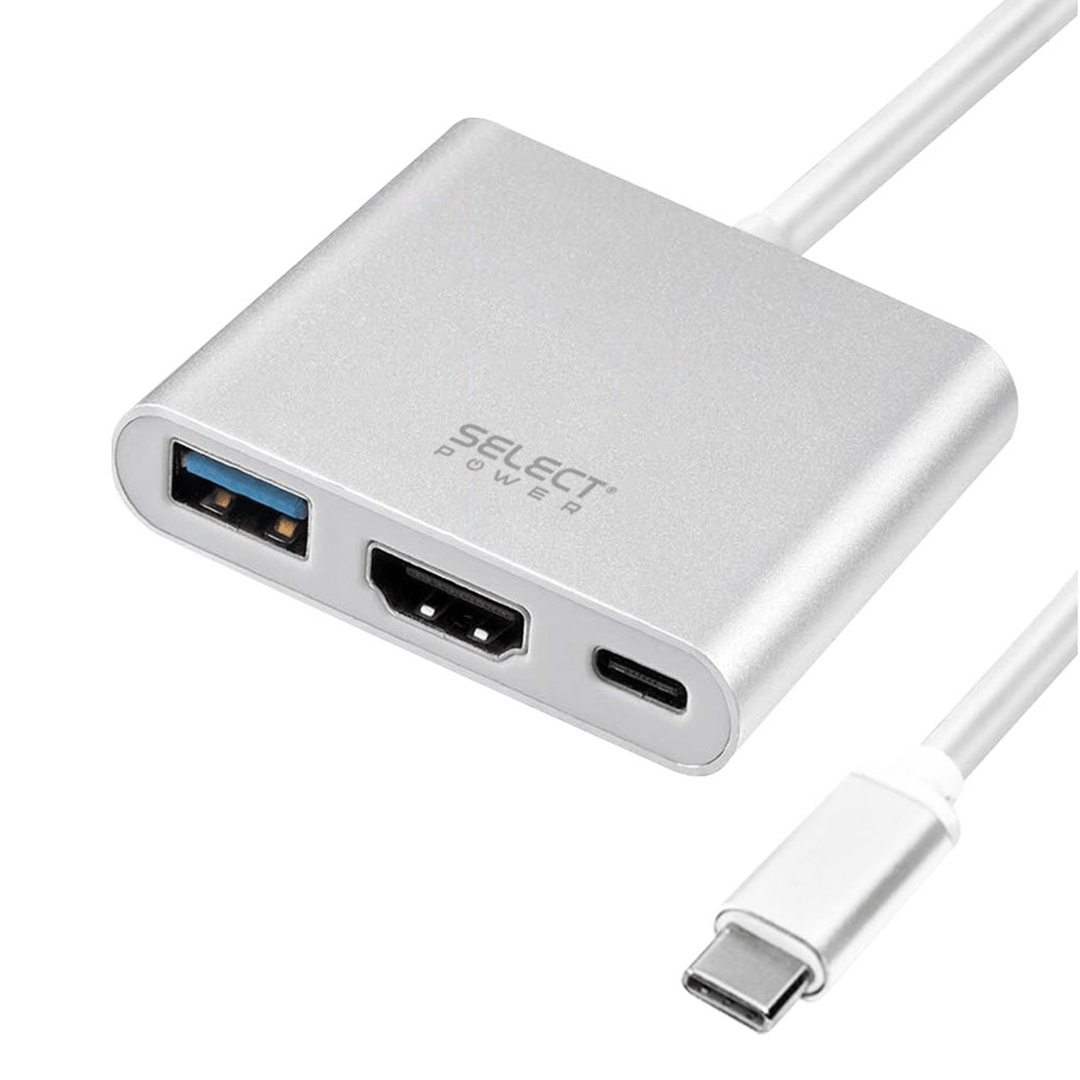 Combo para Videollamadas Select Sound Webcam HD Cam - sp + Adaptador USB - C a HDMI ADAPC - SP + Cable HDMI 4K HDMI - 03 - Selectsound.com.mx