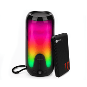 Combo Select Sound Bocina BT233Bluetooth Portátil Edge Tws Radio Fm Luz Led y Batería Portátil Power Bank PB10 10,000 mAh 2 Puertos Usb Indicador Led - Selectsound.com.mx