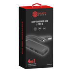 Cargue la imagen en el visor de la galería, Combo Select Sound Hub USB‑C ADAPU - SP 4 Puertos + Audífonos Inalámbricos BTH020R Bluetooth Colors - Selectsound.com.mx
