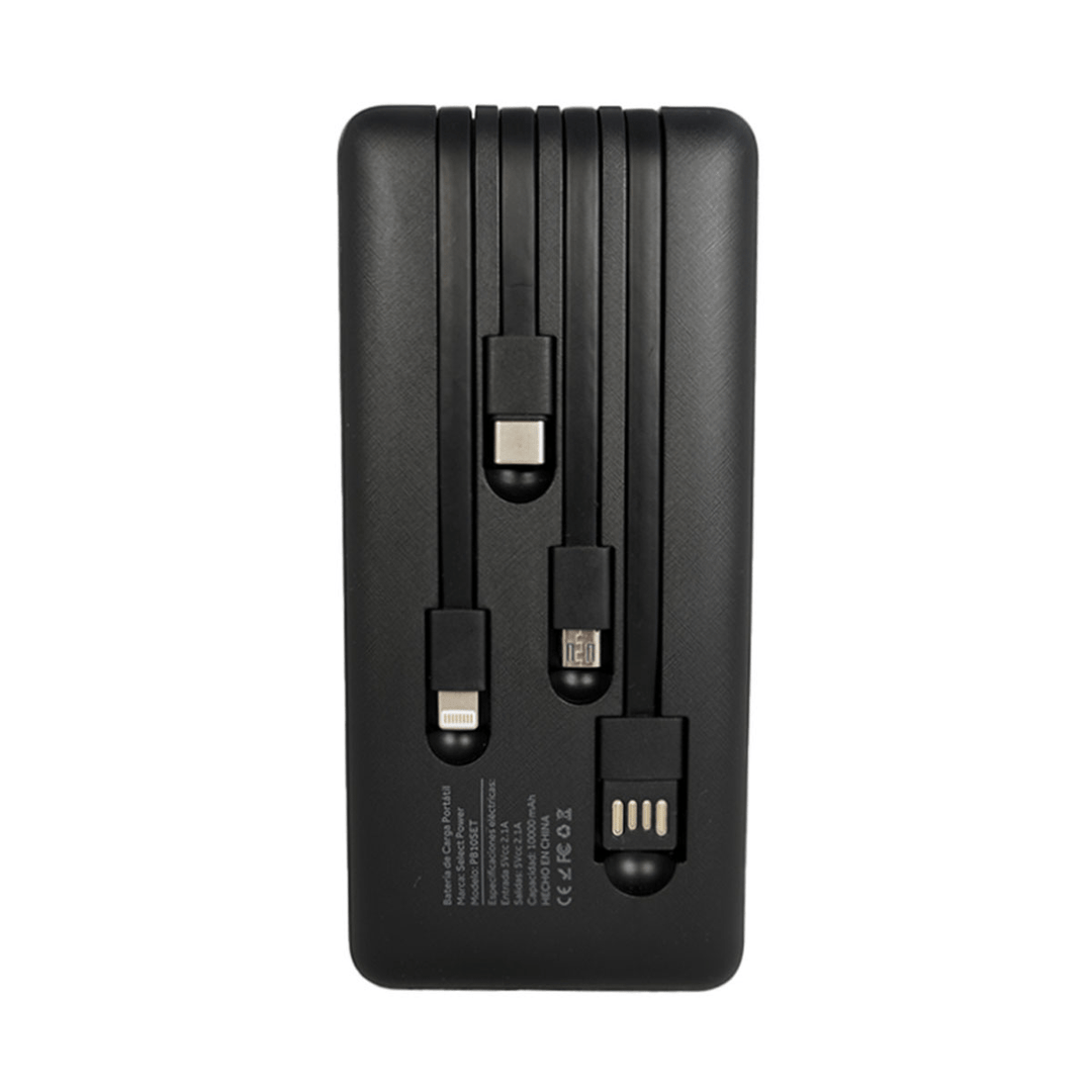 🔋🔊 Combo Select Sound Power Bank Set PB10SET 10,000 mAh + Mini Bocina BT230G Bluetooth TWS con Luz LED - Selectsound.com.mx
