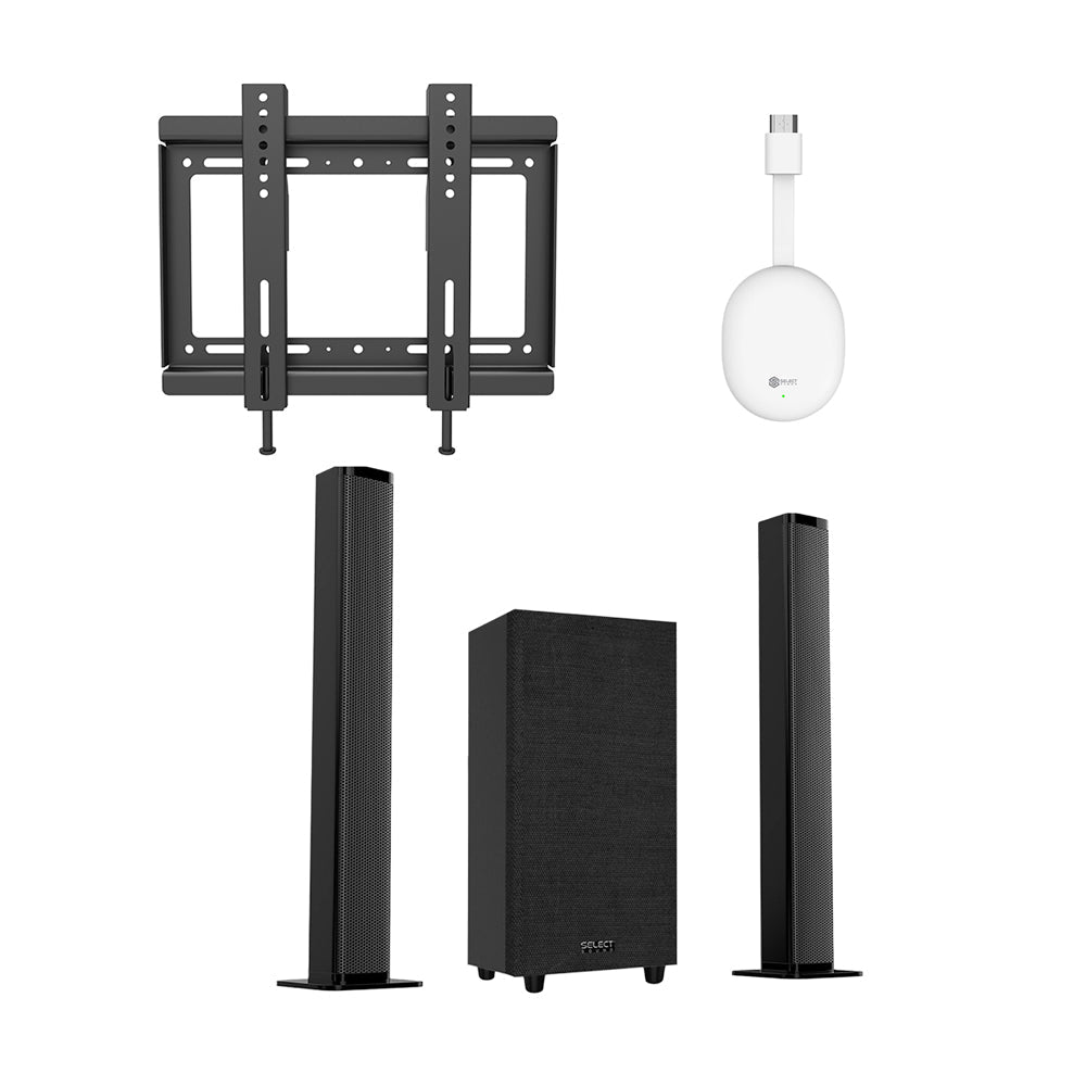 Combo Tv Stick STICK - SP Streaming Control de Voz 4k Ultra HD Soporte De Pared SOP - 02 Fijo Para Pantalla - Monitor 14" A 42" Barra De Sonido Envolve BT3283 KIT - MUN21 - Selectsound.com.mx