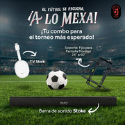 Combo Tv Stick STICK - SP Streaming Control de Voz 4k Ultra HD Soporte De Pared SOP - 03 Fijo Para Pantalla - Monitor 24