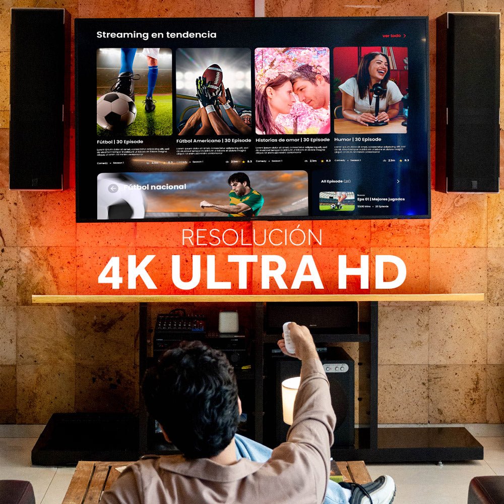 Combo Tv Stick STICK - SP Streaming Control de Voz 4k Ultra HD Soporte De Pared SOP - 03 Fijo Para Pantalla - Monitor 24" A 60" Barra De Sonido BT3280 KIT - MUN17 - Selectsound.com.mx