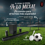 Combo Tv Stick STICK - SP Streaming Control de Voz 4k Ultra HD Soporte De Pared SOP - 05 Fijo Para Pantalla - Monitor 40