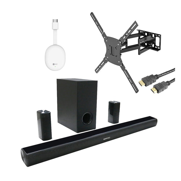 Combo Tv Stick STICK - SP Streaming Control de Voz 4k Ultra HD Soporte De Pared SOP - 06 Articulado Para Pantalla - Monitor 42" A 90" Barra De Sonido Teatro En Casa Con Subwoofer Daewoo Ultimate Bluetooth 5.1 DW3283S KIT - MUN30 - Selectsound.com.mx