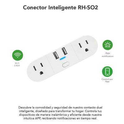 Conector duo Inteligente RH - SO2 - Selectsound.com.mx