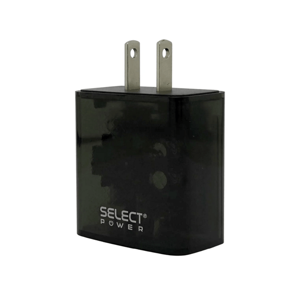 Cubo Cargador De Pared Doble Salida Usb Carga Rápida 20w Select Power CUC20 - SP - Selectsound.com.mx