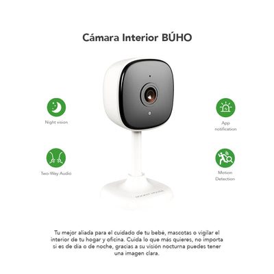 Kit 5 Cámaras inteligente Wifi App Rocket House Modelo Búho - Selectsound.com.mx
