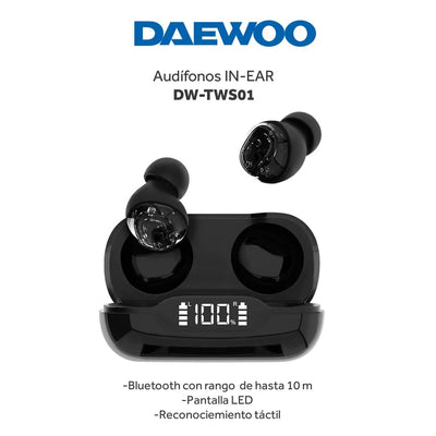 Kit Audífonos Inalámbricos Bluetooth Manos libres Daewoo Tws + Smart Watch Reloj Inteligente - Selectsound.com.mx