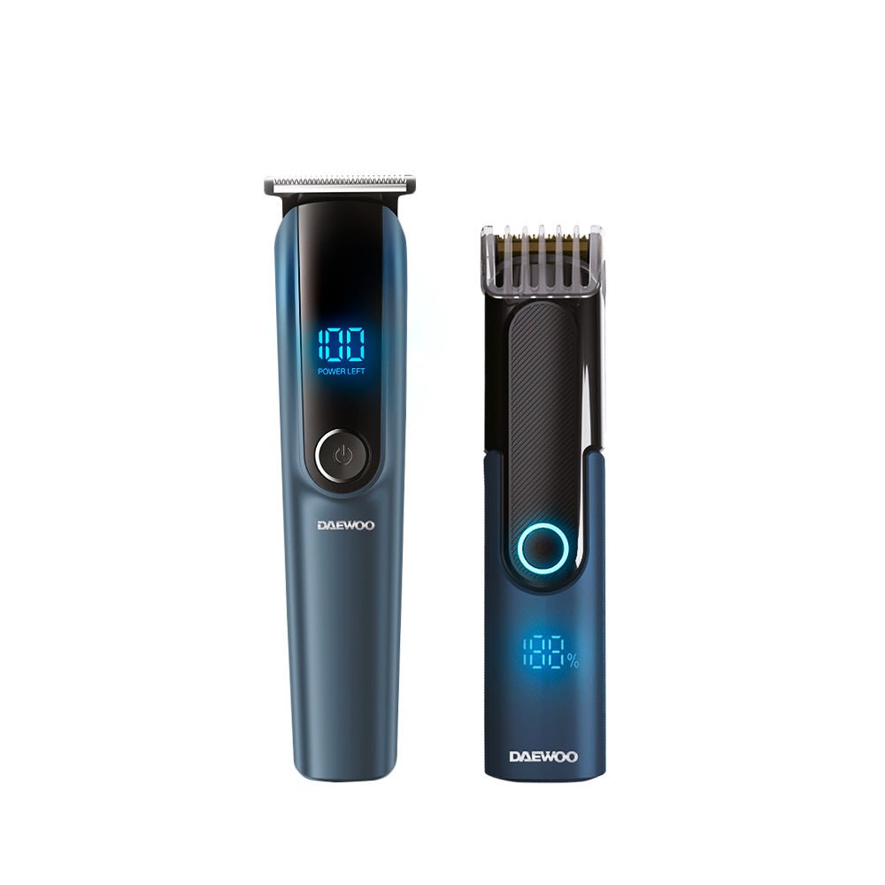 Kit Maquina Rasuradora Cortadora 3 Velocidades Todo En Uno Modelo DW - RECST 5w + Rasuradora Recargable Portátil 2 Velocidades DW - REC1 Daewoo - Selectsound.com.mx