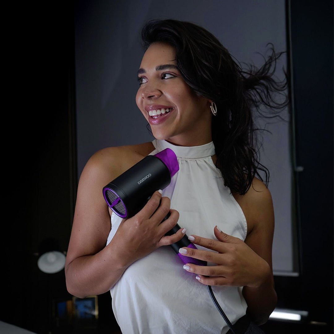 Kit Secadora Para Cabello DW - SE3 2 velocidades + Cepillo Alaciador DW - PA Térmico de Cerámica Anti Frizz, Temperatura Ajustable - Selectsound.com.mx