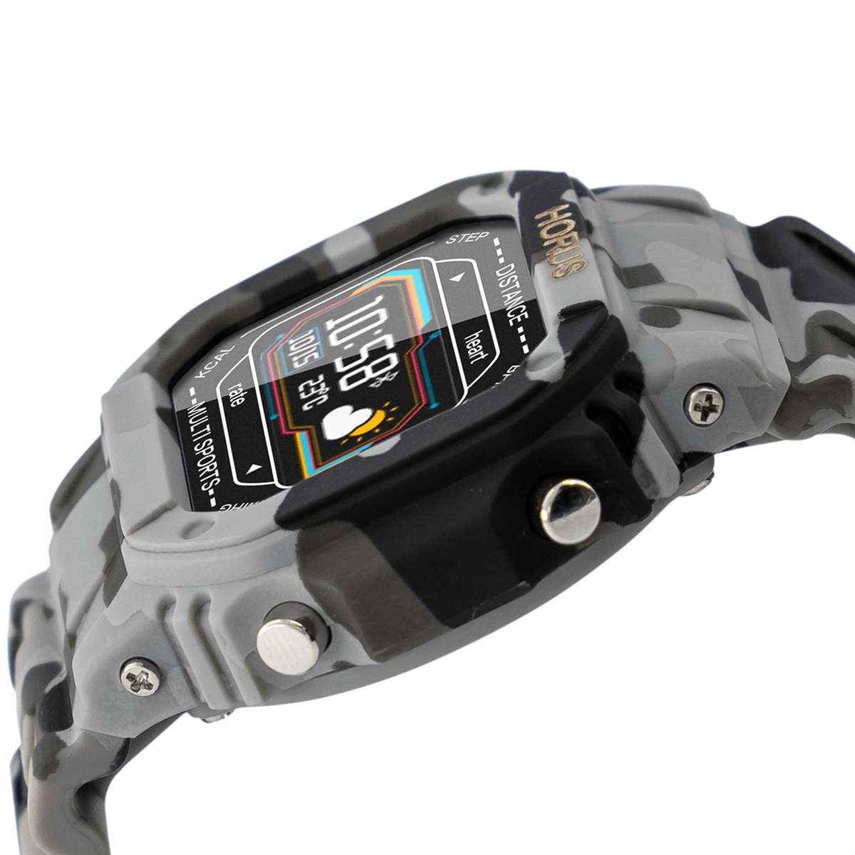 Kit SmartWatch Reloj Inteligente Multi Sport Horus Gamma y Audífonos Inalámbricos Bluetooth Manos Libres Echo BTH024 - Selectsound.com.mx