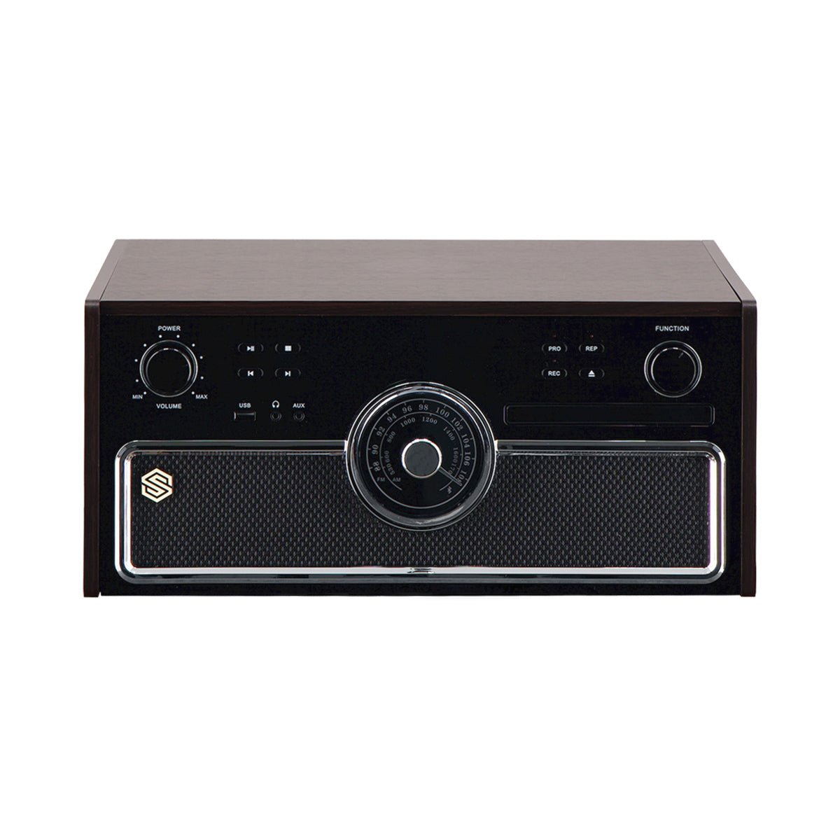 Minicomponente Select Sound Harmony BT9250 Tornamesa Bluetooth 5.0 CD USB AM/FM - Selectsound.com.mx