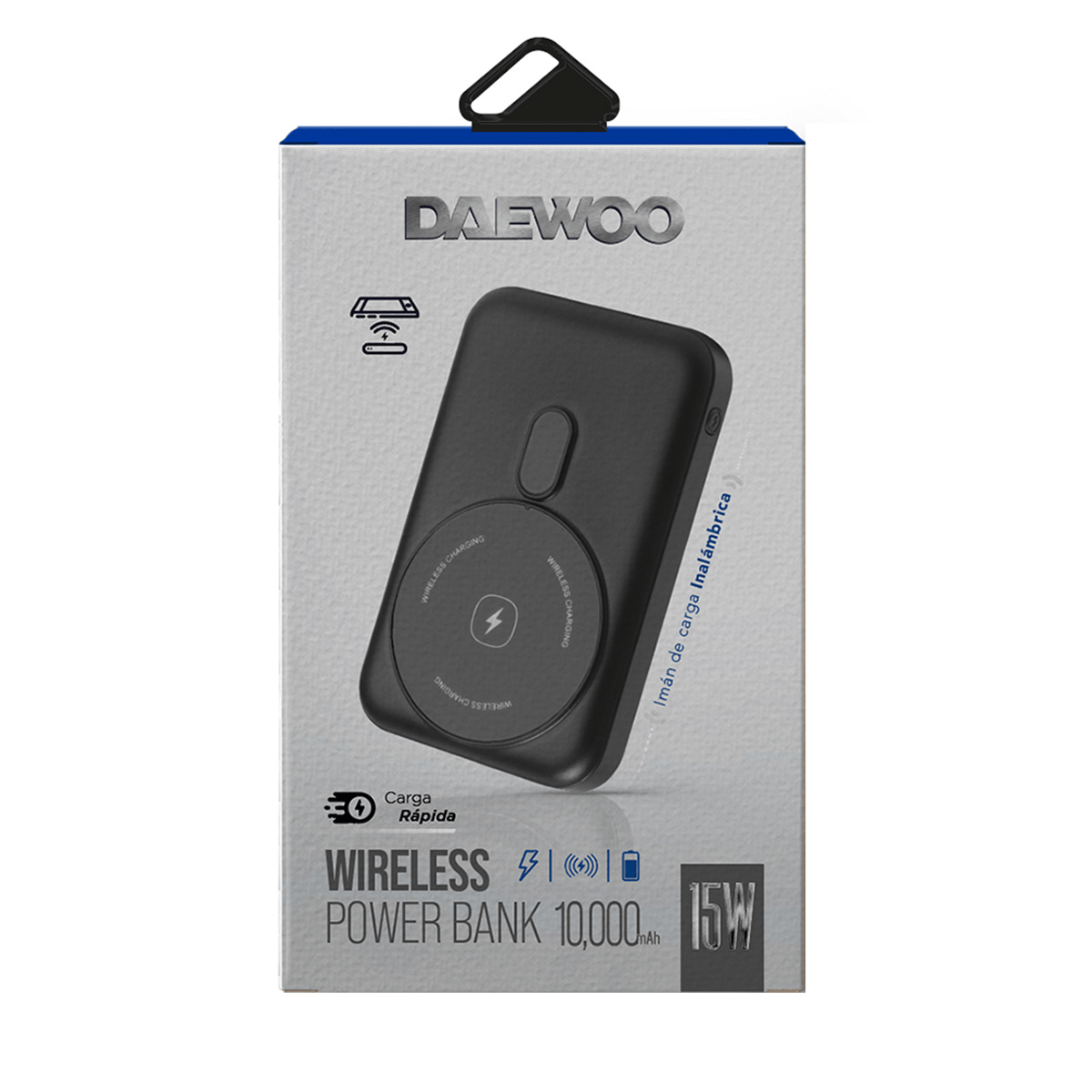 Paquete Power Bank PB10 - DW Bateria Portátil Daewoo 10,000mAh Carga Rapida y Audífonos Inálambricos BTH050N Bluetooth Pantalla Touch - Selectsound.com.mx