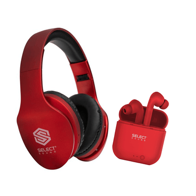Paquete Select Sound 2 Pares de Audífonos Auriculares Inalámbricos Bluetooth Manos Libres BTHN01RJ y BTH025R - Selectsound.com.mx