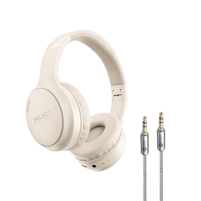 Paquete Select Sound Audífonos Inalámbricos BTH056CR Bluetooth Noisse Cancelación De Ruido y Cable Auxiliar 3.5mm Aux2 - Sp - Selectsound.com.mx