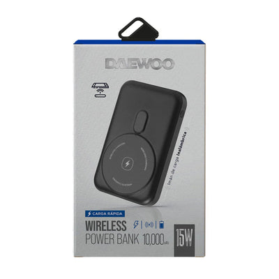 Power Bank Batería Portátil Inalámbrica Daewoo 10,000mah Carga Rápida 15W Imán de carga - Selectsound.com.mx
