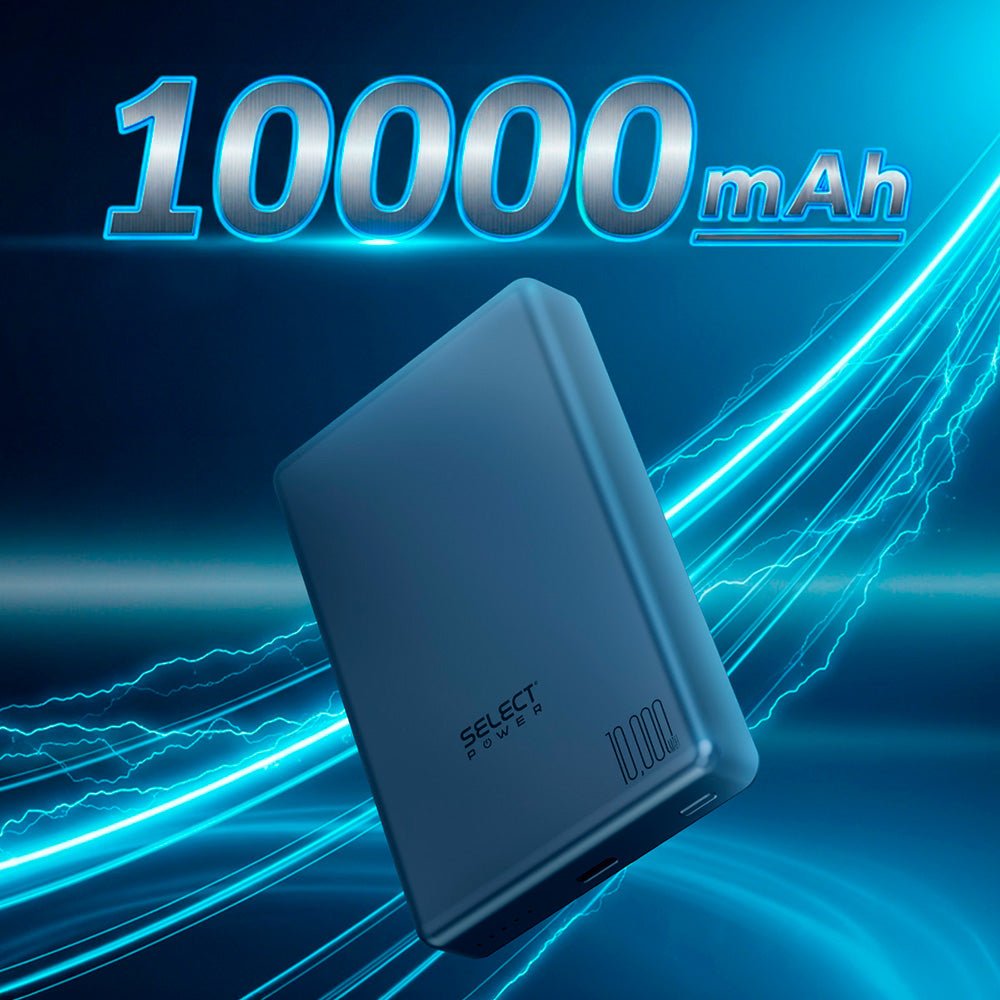 Power Bank Inalámbrica Magnética PB10M Select Power Pila Externa 10000mAh 15W USB - C Slim Magsafe - Selectsound.com.mx