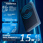 Cargue la imagen en el visor de la galería, Power Bank Inalámbrica Magnética PB10M Select Power Pila Externa 10000mAh 15W USB - C Slim Magsafe - Selectsound.com.mx
