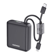 Power Bank Mini PB - 10M - DW Daewoo Pila Externa 10000mAh Con Cable USB - C y Lightning - Selectsound.com.mx