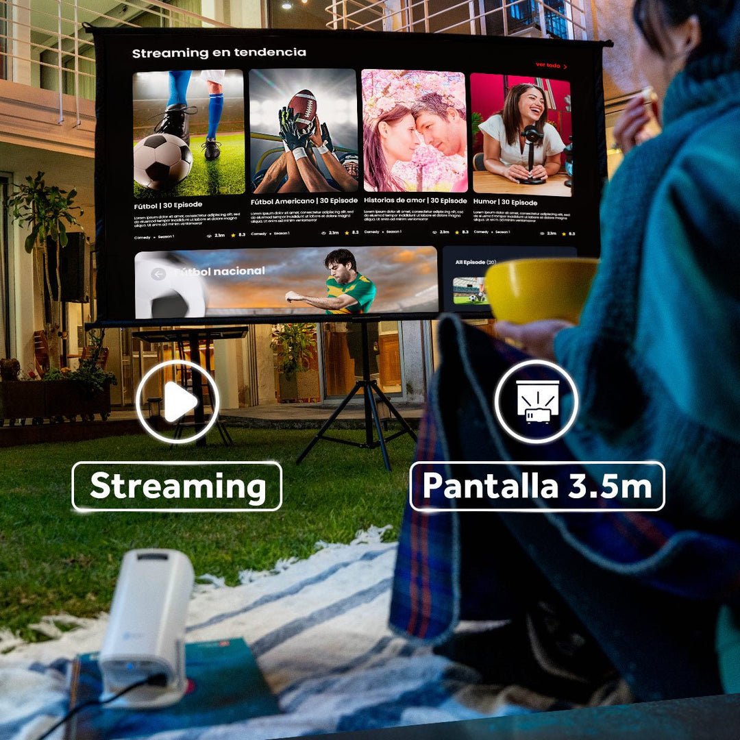 Proyector Portátil Select Power PROJ - SP Android Wifi Bluetooth Resolución HD - Selectsound.com.mx