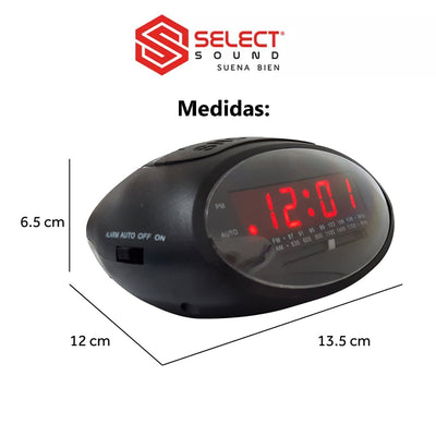 Radio Reloj DespertadorReproductor MP3/MP4 Radio Am/Fm 4382 - Selectsound.com.mx