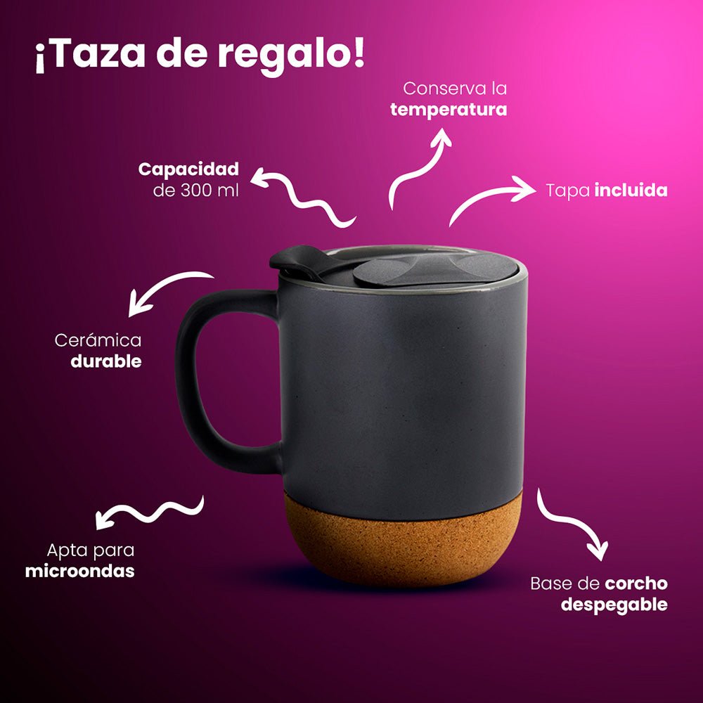 ⭐Rizador Waflera DW - RZ2TZ Daewoo 3 en 1 de Barriles + Ferro Intercambiable + Taza de cerámica Belfast con corcho - Selectsound.com.mx