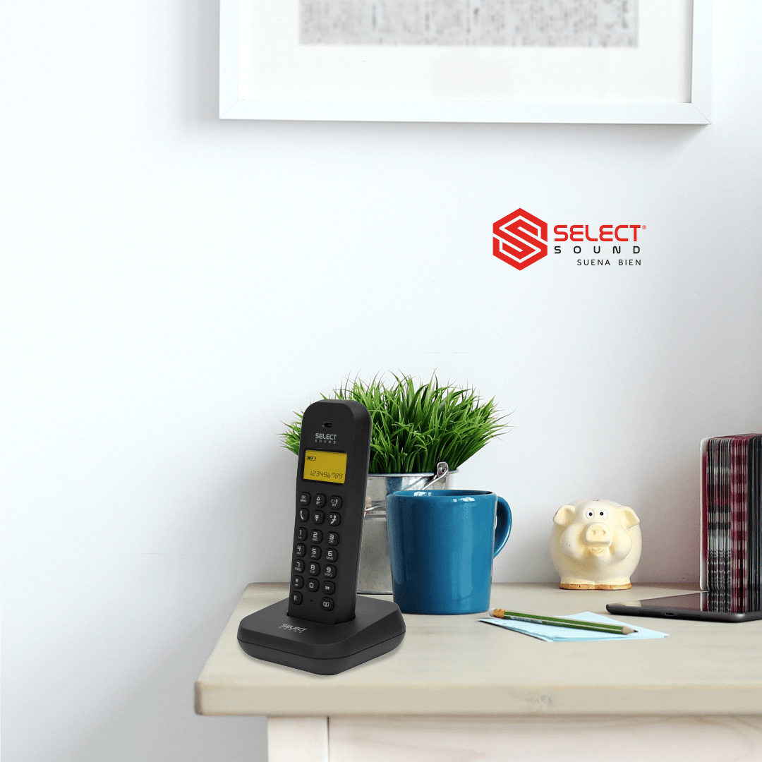 Teléfono Fijo Inalámbrico Select Sound 8033 con Manos Libres e Identificador de Llamadas Para Oficina Escritorio Despertador - Selectsound.com.mx