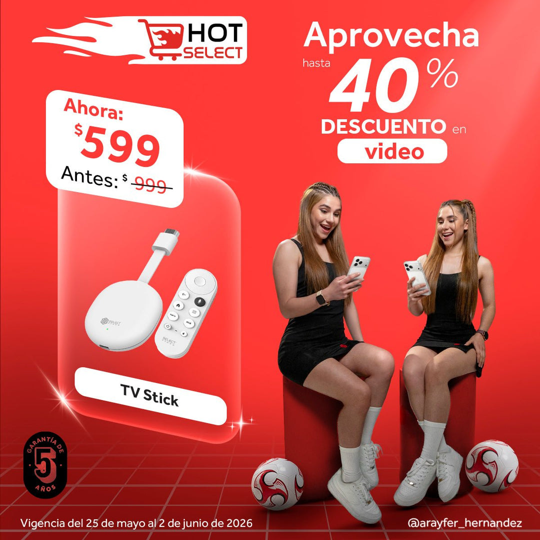 Tv Stick Select Power STICK - SP Streaming Stick Control de Voz 4k Ultra HD - Selectsound.com.mx