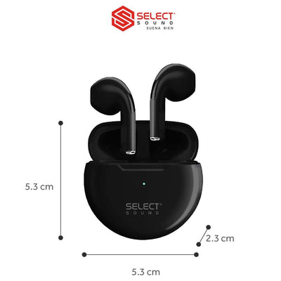 Audífonos Bluetooth Inalábricos Tws Dots Select Sound - Selectsound.com.mx