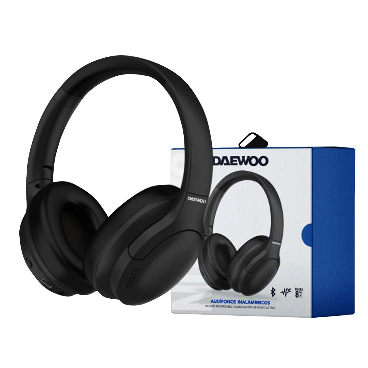 Audífonos Inalámbricos Bluetooth Daewoo Bth21-dw Negro - Selectsound.com.mx