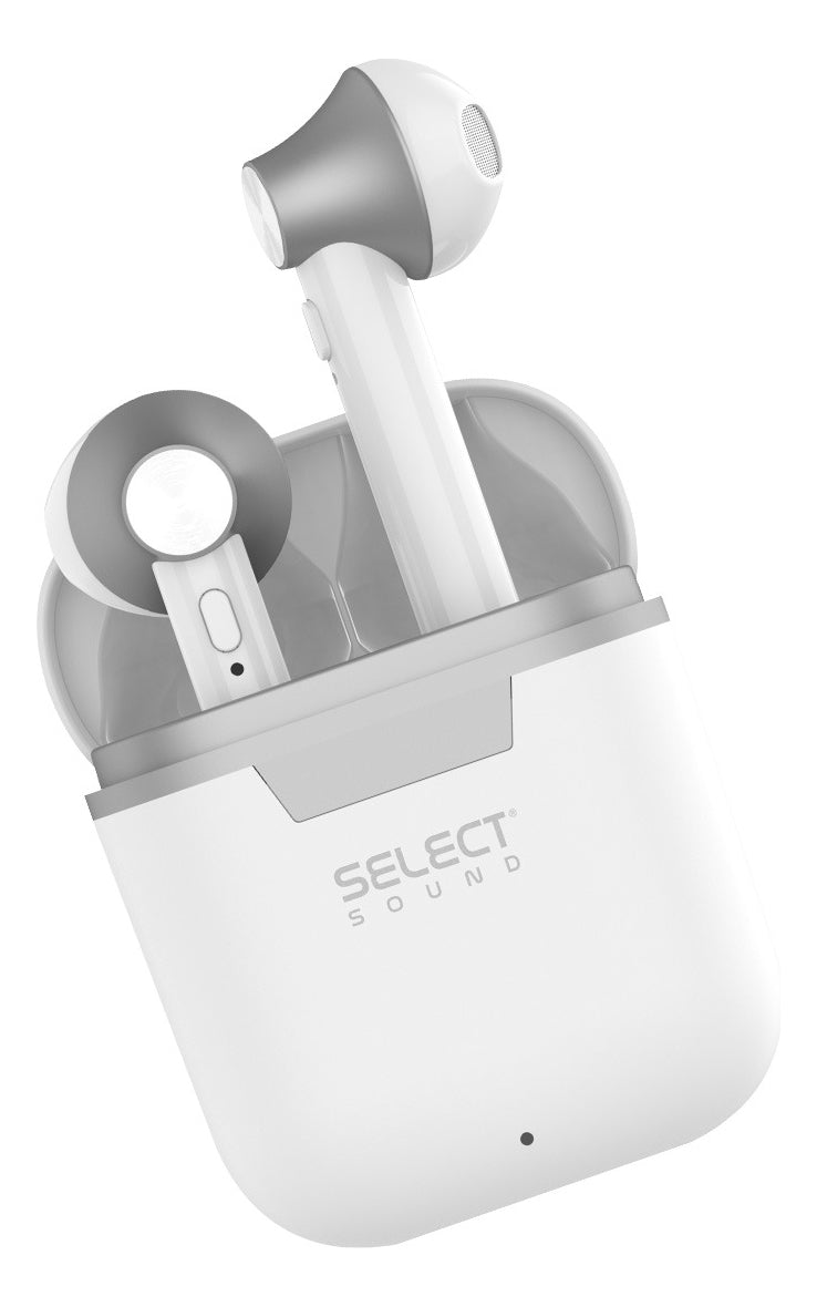 Audífonos Inalámbricos Select Sound Pocket Tws Blanco Negro - Selectsound.com.mx
