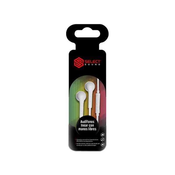 Audífonos Inear con manos libres H01 - Selectsound.com.mx