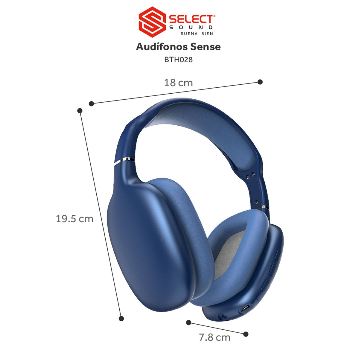 Audífonos Inalámbricos Bluetooth Select Sound Sense BTH028 Manos Libres