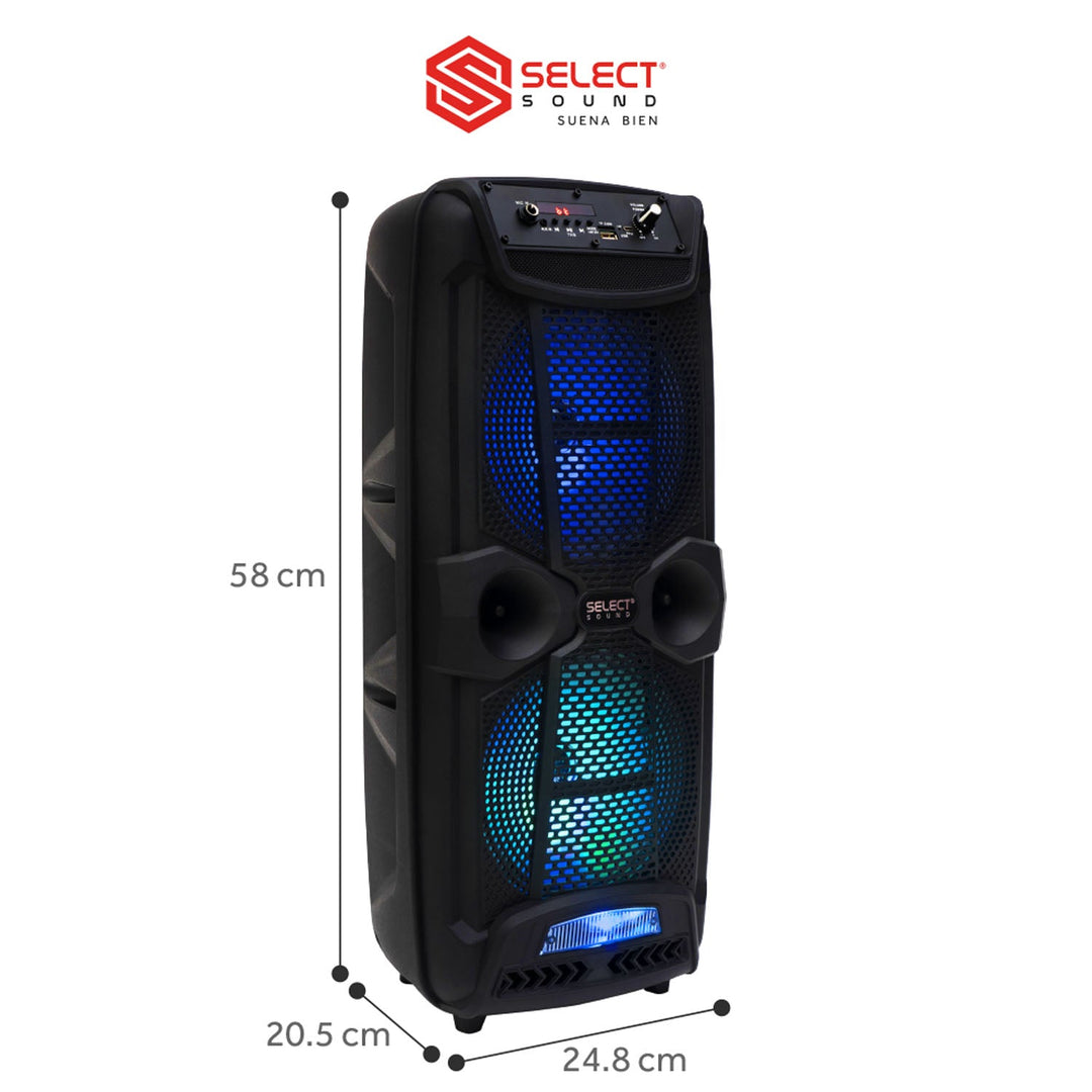 Bafle 2x8" Iron Tws Select Sound BT1708 - Selectsound.com.mx